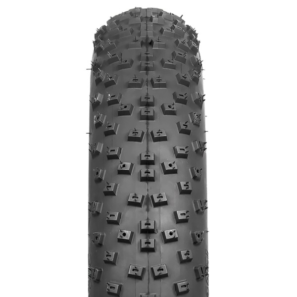 Pneu Fat Bike neige 20x4.0 non clouté. Excellente adhérence sur neige tassée ou sol froid. Léger, stable et renforcé pour usage intensif.