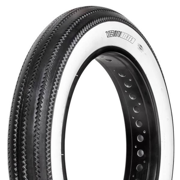 Vee Tire Co. Two Vee 20x4.0 White Wall Bike Tires Mission Command E-Bike 50 Rated