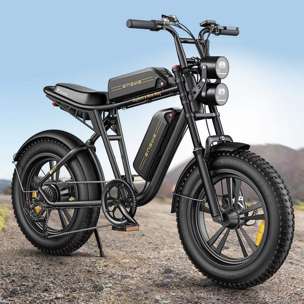 Fatbike électrique Engwe M20 gros pneus 20x4 style moto – vendu et entretenu chez Cycle Xavier spécialiste fatbike à Agen